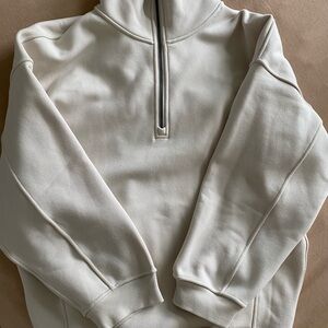 lululemon athletica Cream Zip Up Sweater